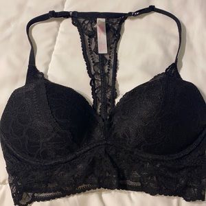 XS black lace bralette from Pink